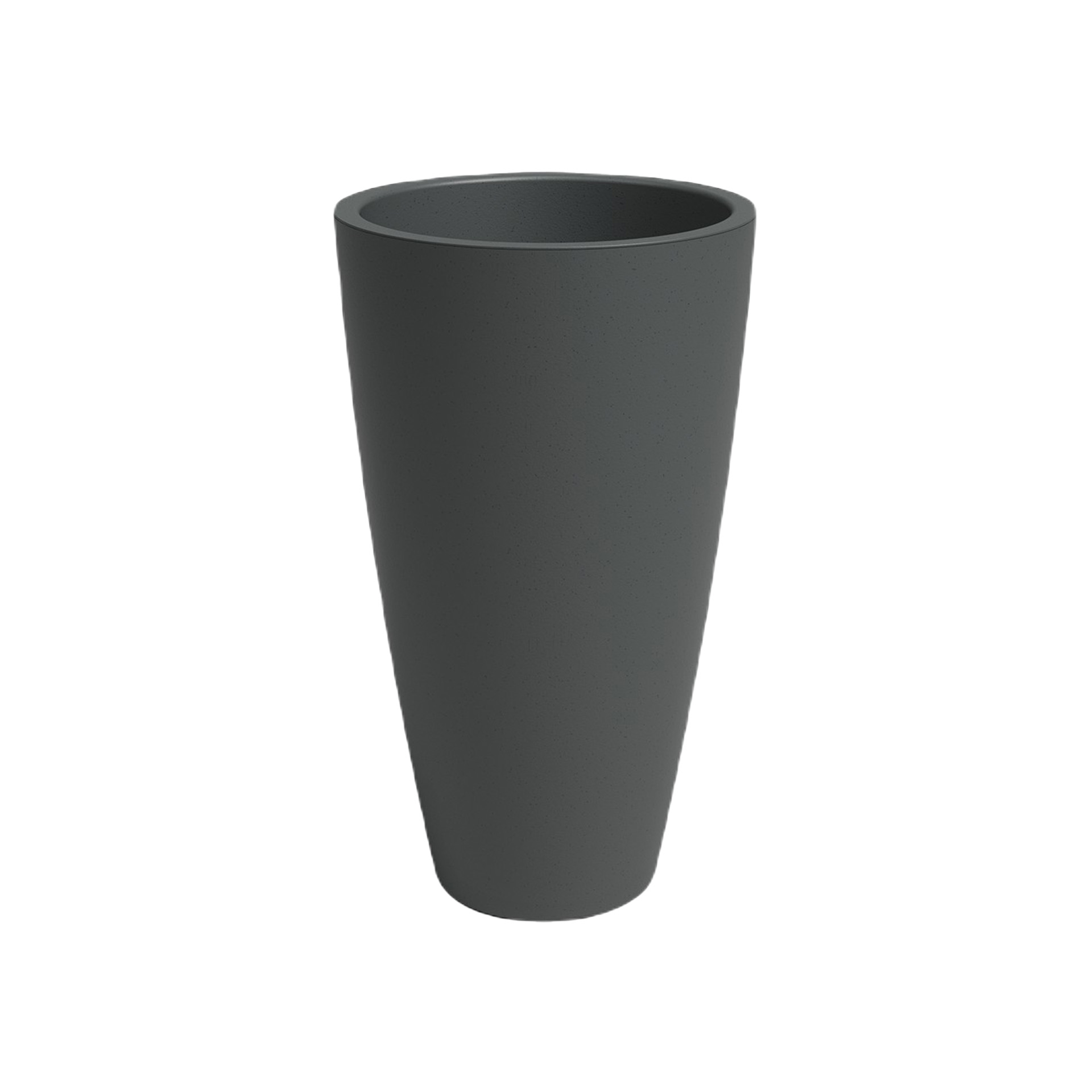 Vaso Havana Natural Alto Ø40X70cm 56L Antracite Vulcano