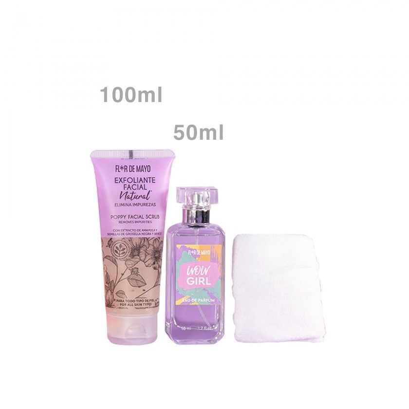 Conjunto Wow Girl Esfoliante Facial + Fragncia 50ml