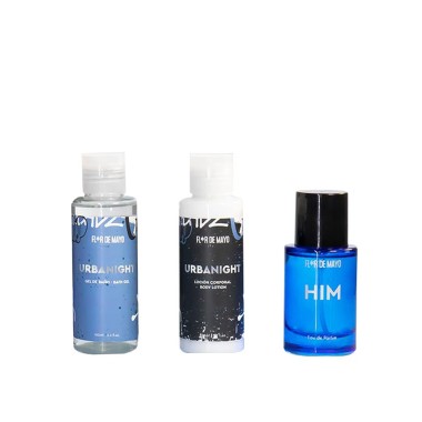 Conjunto Urbanight Gel Banho + Lo��o + Frag�ncia 45ml