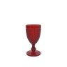 Copo com Pé Picotado Vermelho 290ml Pack 6 Copo com Pé Picotado Vermelho 290ml Pack 6