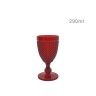Copo com Pé Picotado Vermelho 290ml Pack 6 Copo com Pé Picotado Vermelho 290ml Pack 6