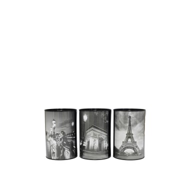 Mealheiro Lata Paris Redondo 10X15cm
