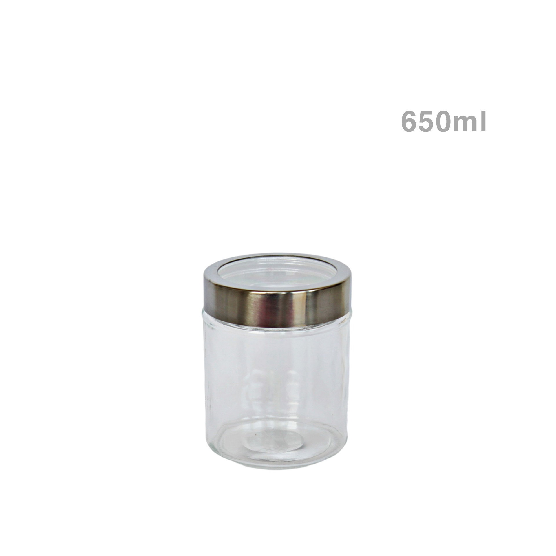 Frasco Hermético Kitchenware com Tampa Metal 650ml