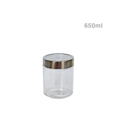 Frasco Hermético Kitchenware com Tampa Metal 650ml