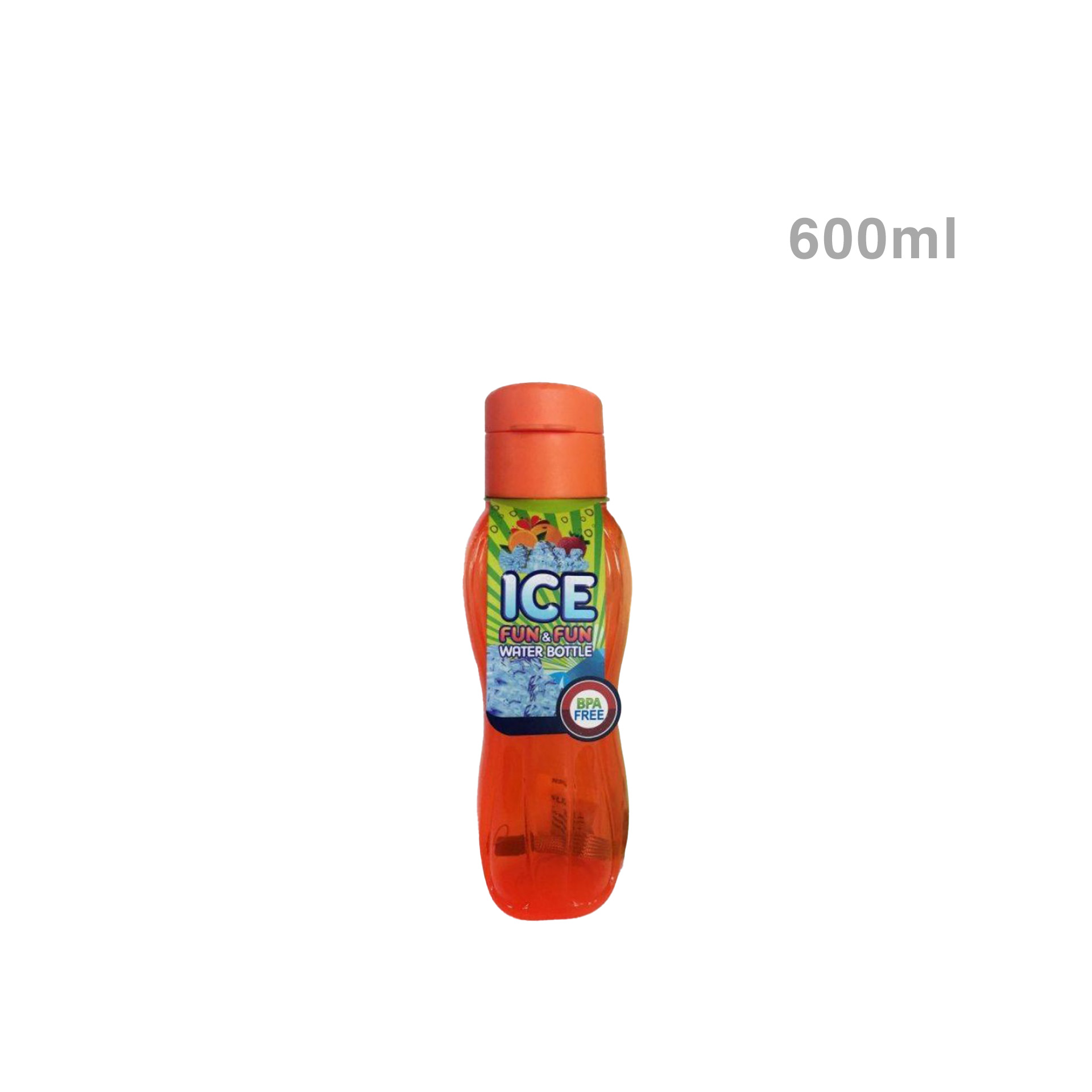 Garrafa Desporto Plástico 600ml