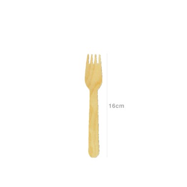 Garfo Madeira 16cm Pack 12