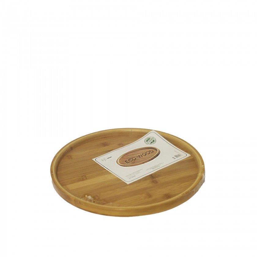 Tabuleiro Bambu Redondo 38X2cm
