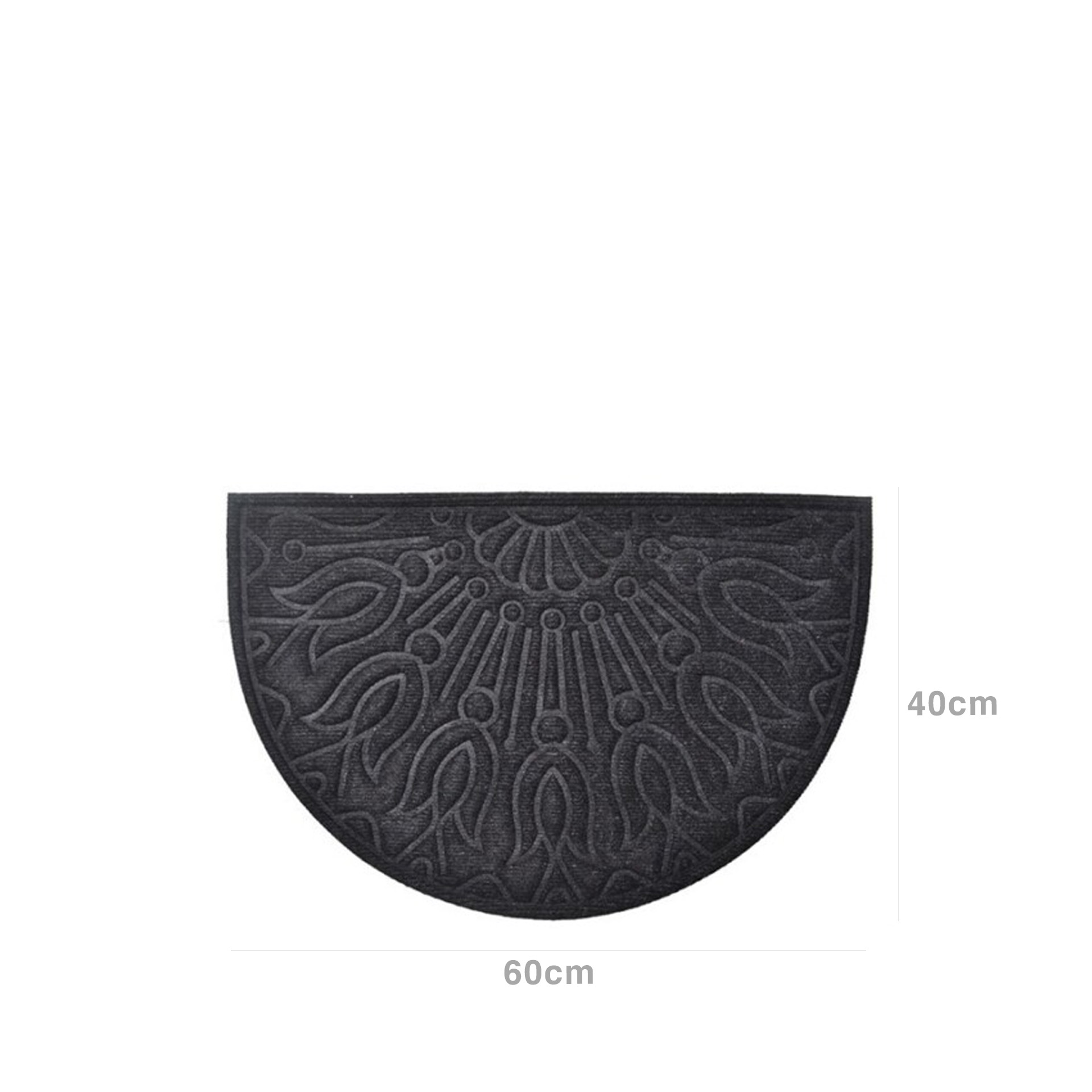 Tapete Porta Leno / 40% Borracha Cinza 40X60cm