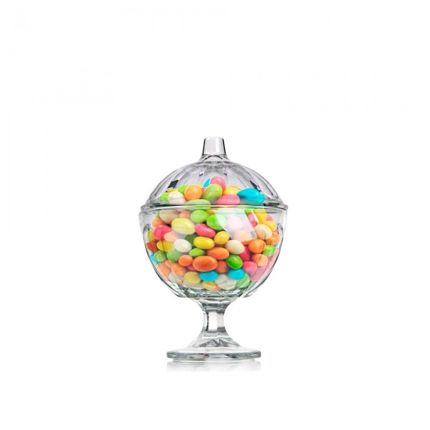 Bomboneira Vidro Cartagena Redonda 485ml 7.8X16.6cm Bomboneira Vidro Cartagena Redonda 485ml 7.8X16.6cm