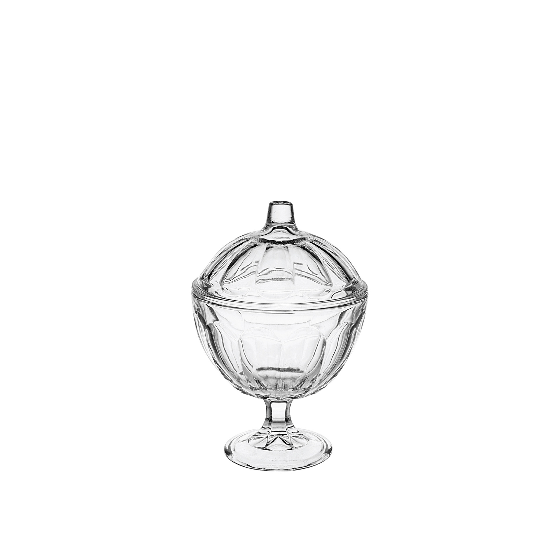 Bomboneira Vidro Cartagena Redonda 485ml 7.8X16.6cm