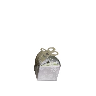 Caixa Presente Natal 9.5X9.5X18cm Pack 2