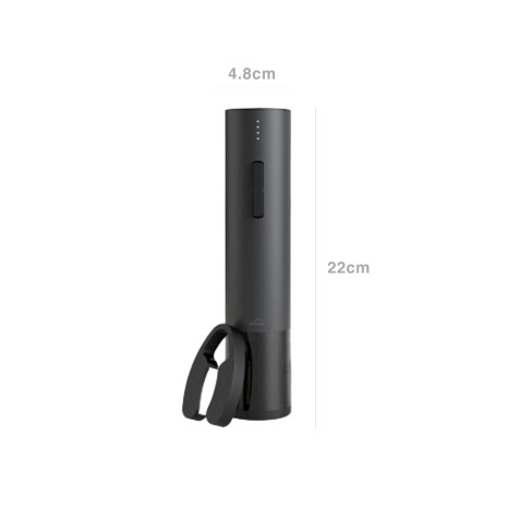 Saca-Rolhas El�trico Luxe Preto 4.8X22cm - Image product