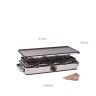 Grelhador Raclette Inox Retangular 1400W 48X37.5X14.5cm