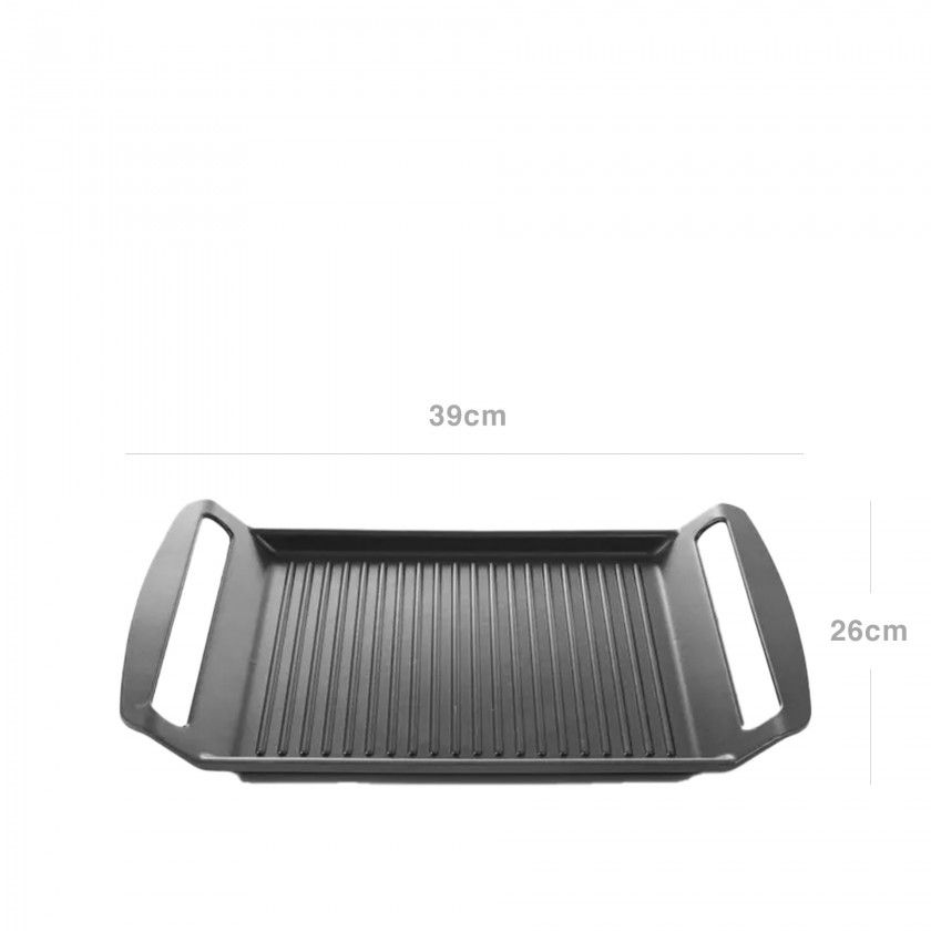 Grelhador Indução Alumínio 39X26X3.5cm Grelhador Indução Alumínio 39X26X3.5cm