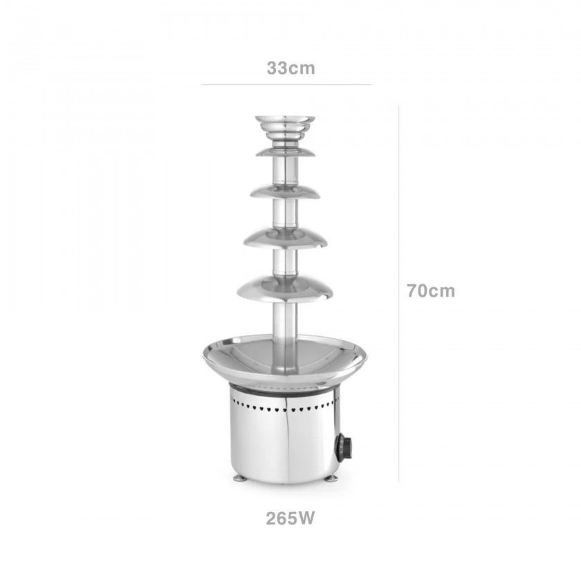 Fonte Chocolate Inox 5 Níveis 265W 6kg 33X70cm Fonte Chocolate Inox 5 Níveis 265W 6kg 33X70cm