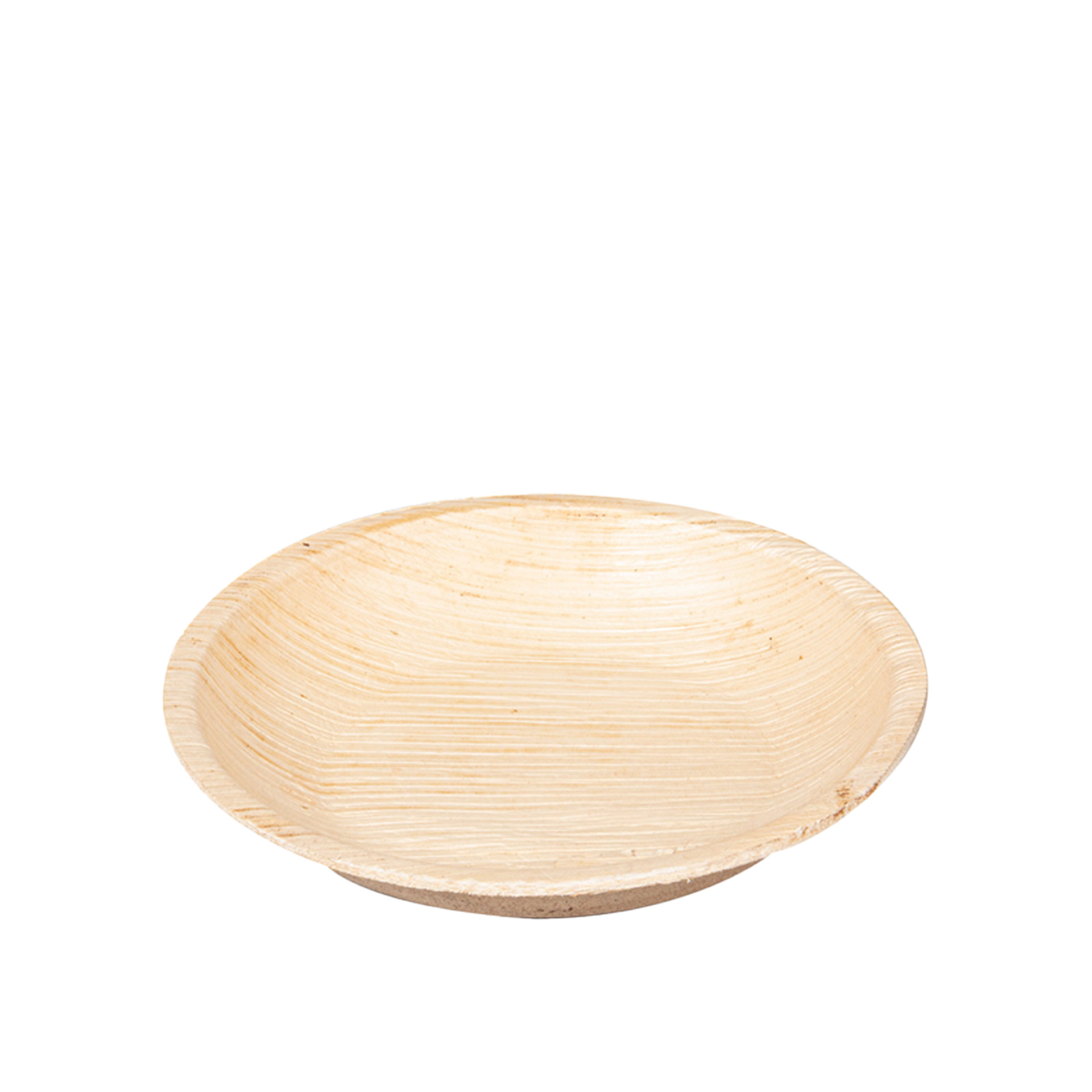 Prato Folha de Palmeira Redondo 23X2cm Pack 25