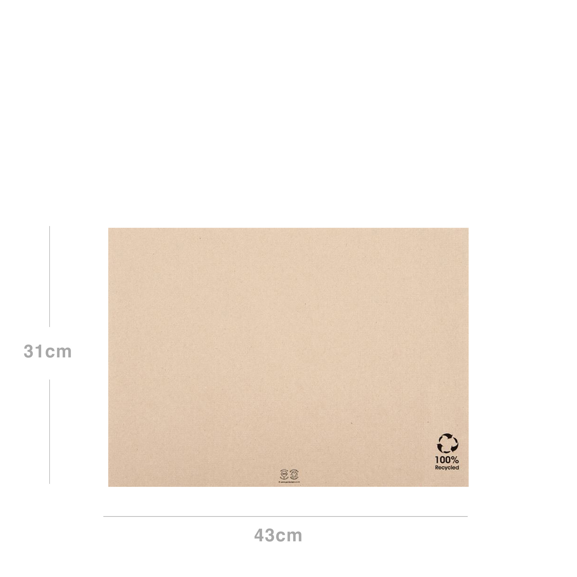 Tolhete Mesa Reciclado 31X43cm Pack 500
