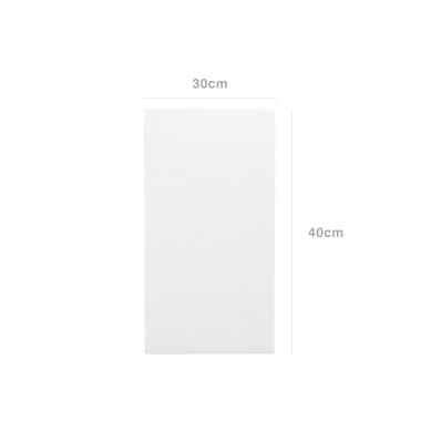 Guardanapos Tissue Dobrados 1/6 Branco 30X40cm Pack 50