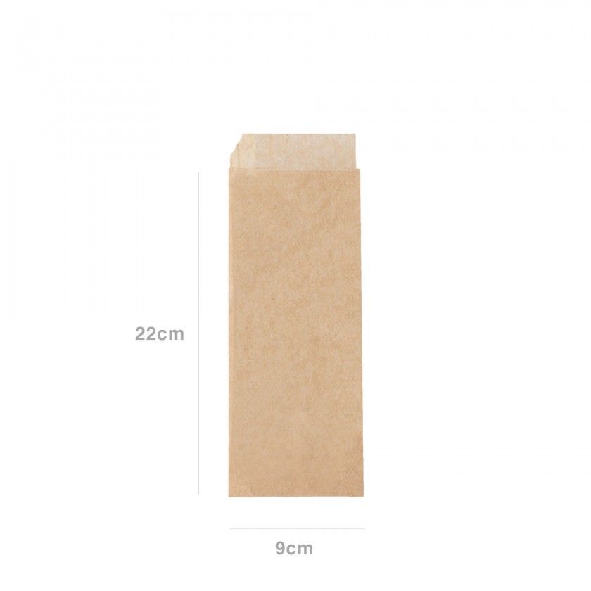 Papel Anti-Gordura Aberto 2 Lados 9X22cm Pack 500