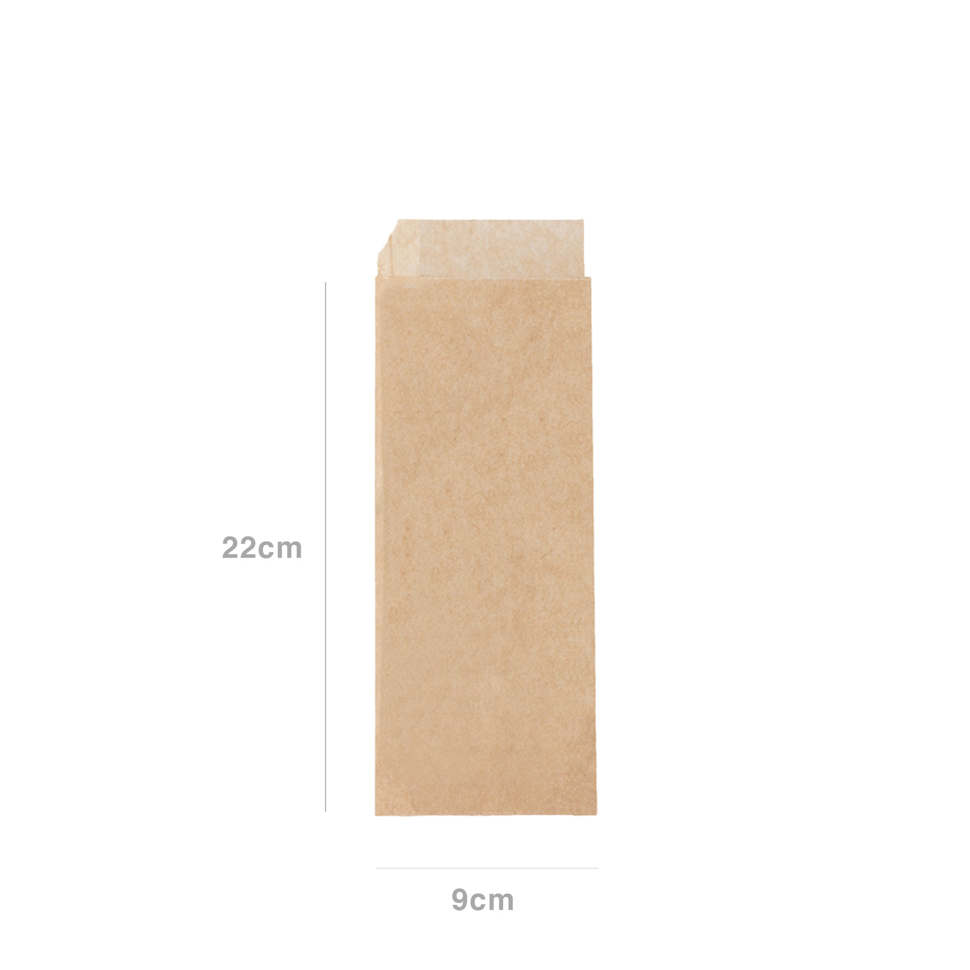 Papel Anti-Gordura Aberto 2 Lados 9X22cm Pack 500