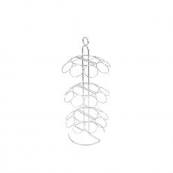 Suporte Metal Prateado 27 Cones 18X42.5cm