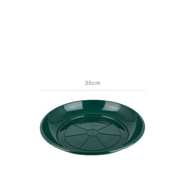 Prato para Vaso Tradicional Brilho Redondo Verde 50cm