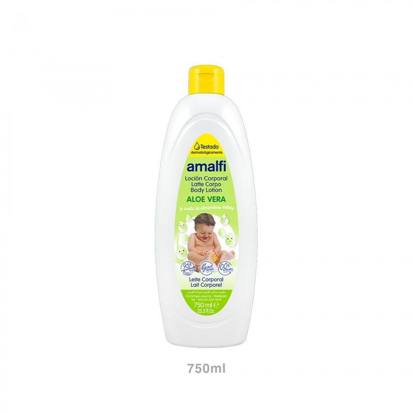 Body Milk Infantil Amalfi Aloe Vera 750ml Body Milk Infantil Amalfi Aloe Vera 750ml