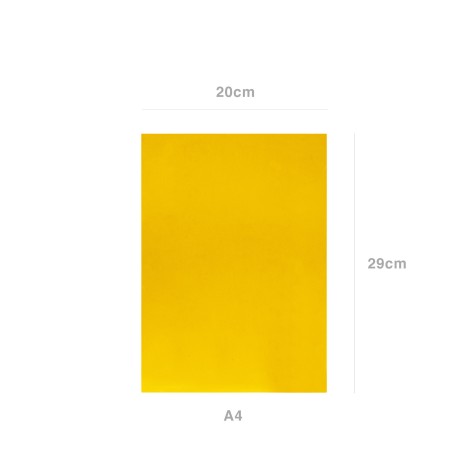 Folha Esponja Eva Amarelo Ouro A4 20X29cm - Image product