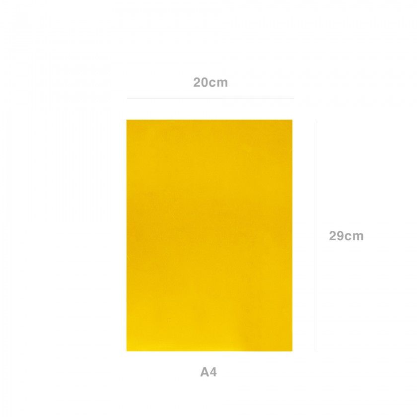 Folha Esponja Eva Amarelo Ouro A4 20X29cm Folha Esponja Eva Amarelo Ouro A4 20X29cm