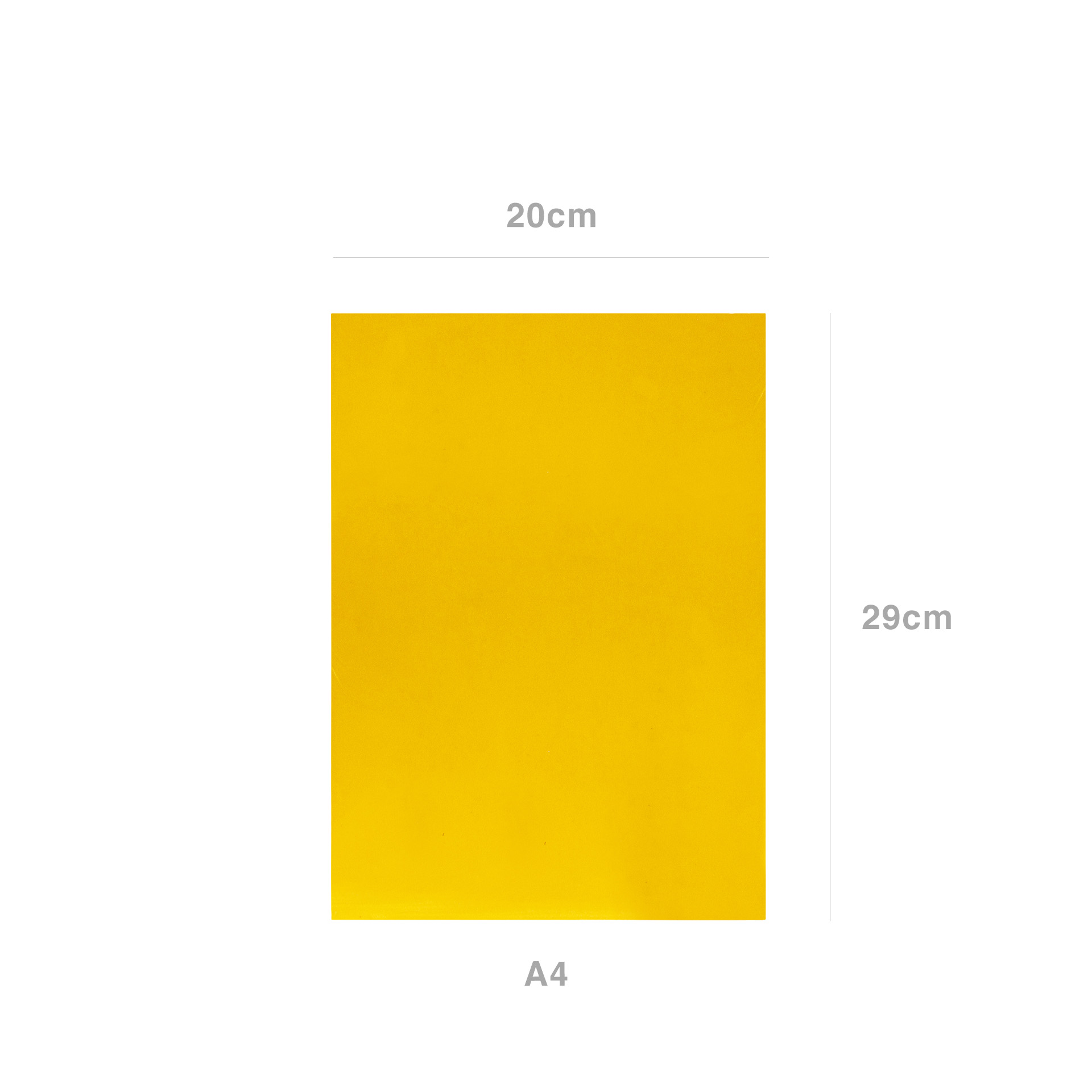 Folha Esponja Eva Amarelo Ouro A4 20X29cm