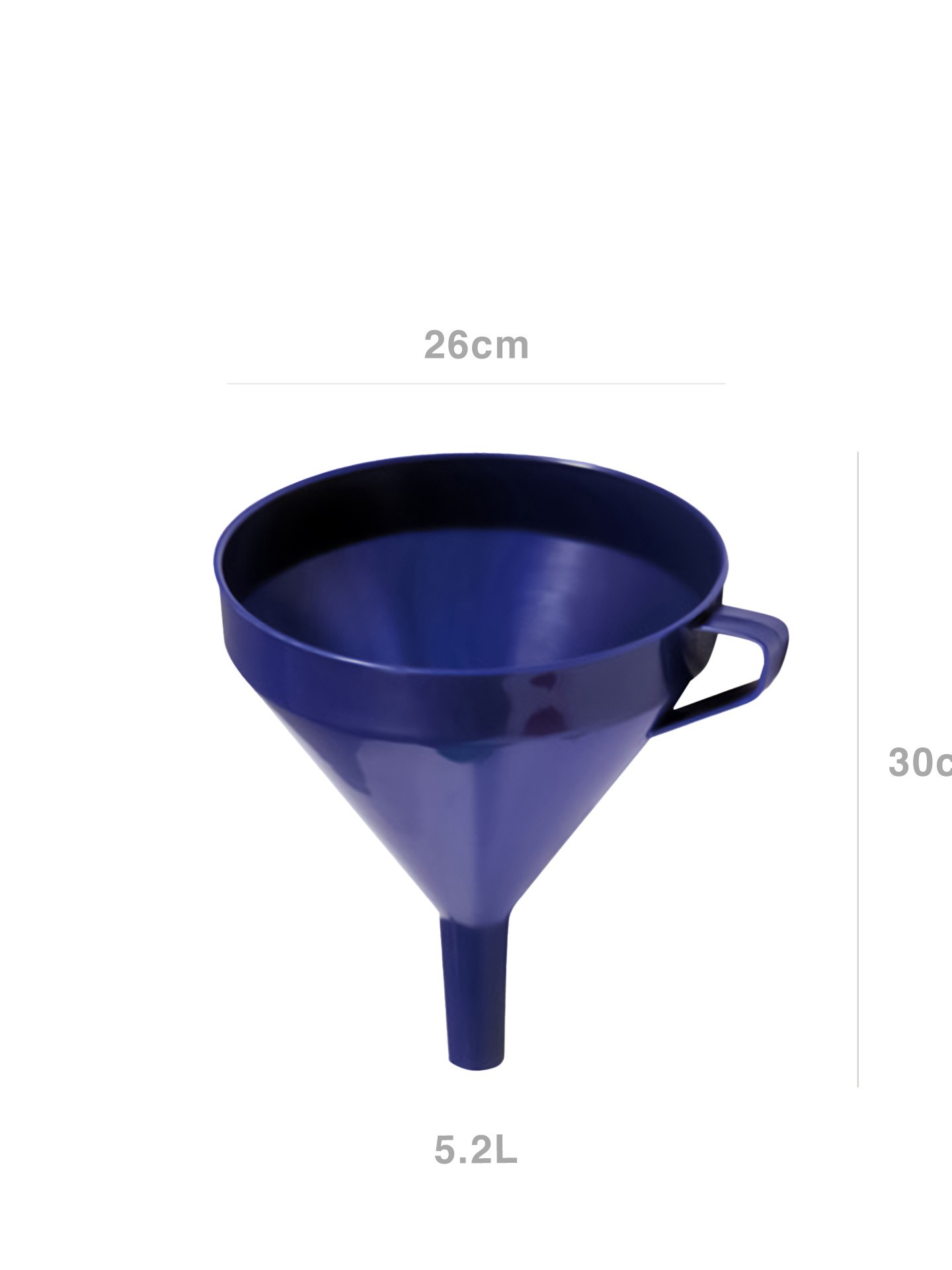 Funil Plástico com Rede 5200ml 26.4X30cm
