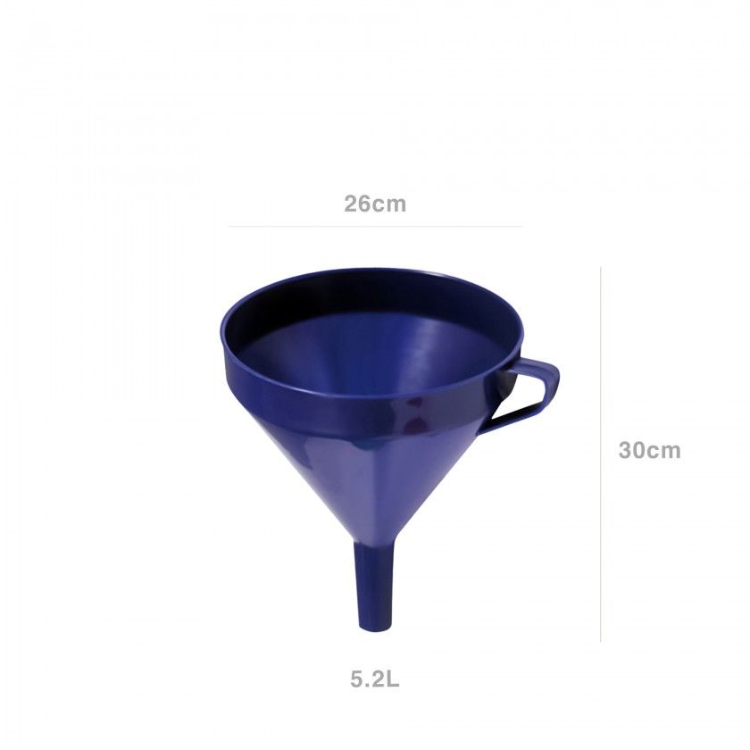Funil Plástico com Rede 5200ml 26.4X30cm Funil Plástico com Rede 5200ml 26.4X30cm
