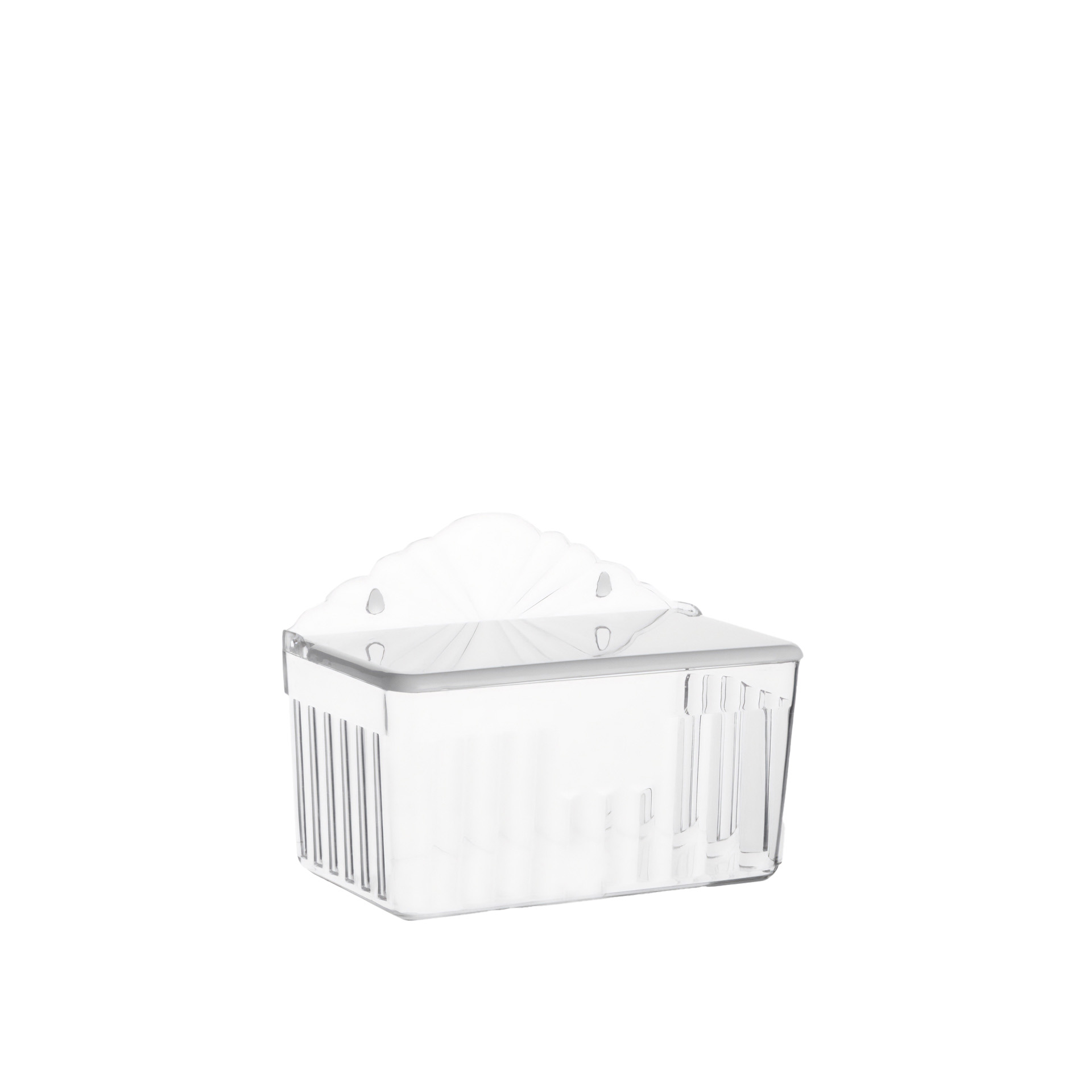 Saleiro Plástico Transparente 1250ml 17.2X9.7X9.3cm