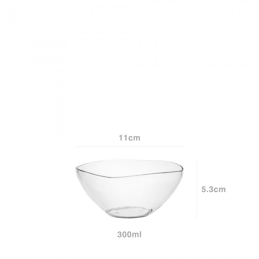 Saladeira Plástica Square Transparente 300ml 11X5.3cm Saladeira Plástica Square Transparente 300ml 11X5.3cm