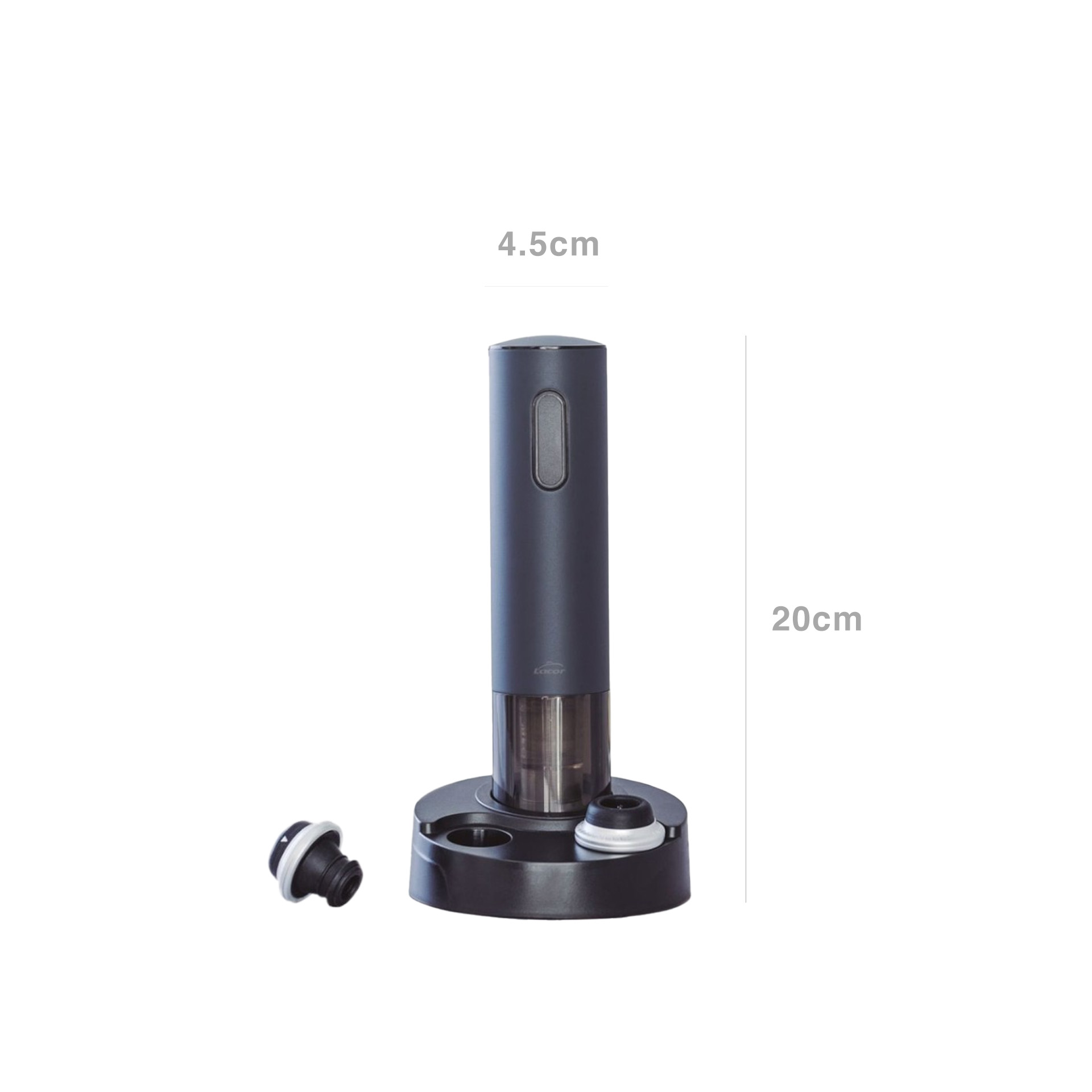 Bomba Vácuo Plástico Preto 4.5X20cm