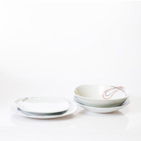 Serviço Jantar Quadrado 19 Peças - Image product