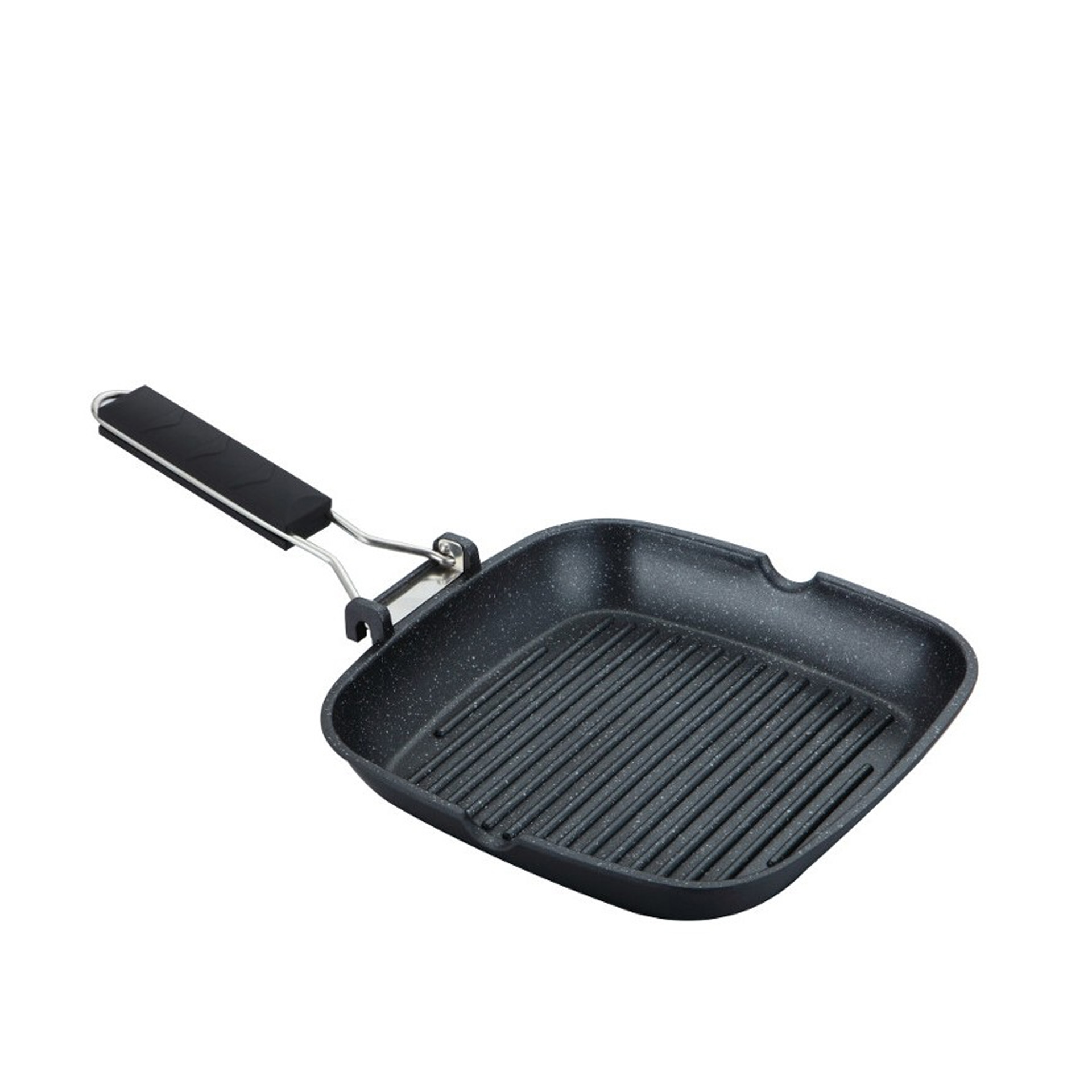 Grelhador Antiaderente com Pega Rebatível Troia 28cm