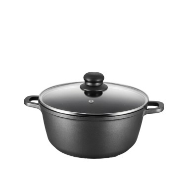 Caçarola Alumínio Sagres Tampa Vidro Indução 14l 36cm