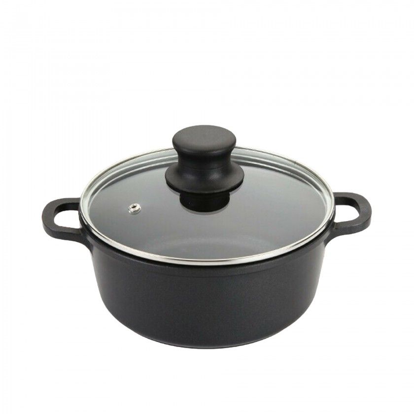 Caarola Antiaderente Troia Tampa Vidro 28cm