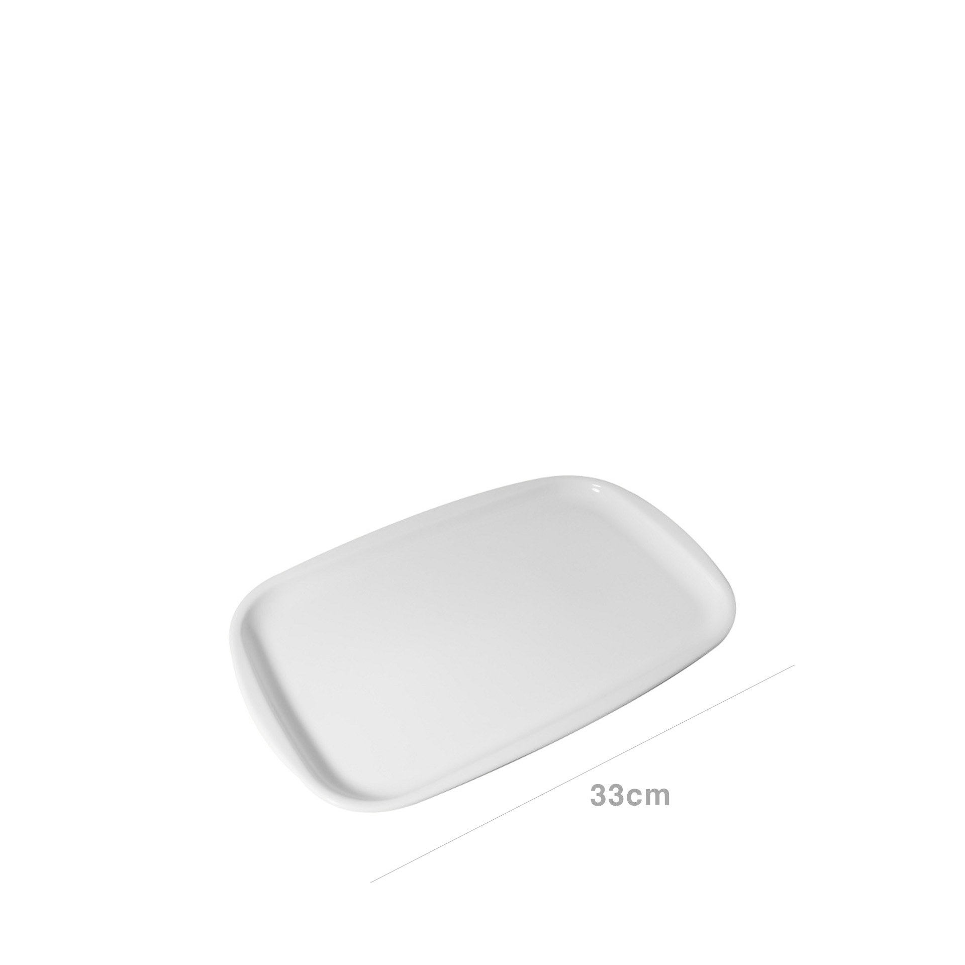 Travessa Porcelana Retangular Cantina 33cm