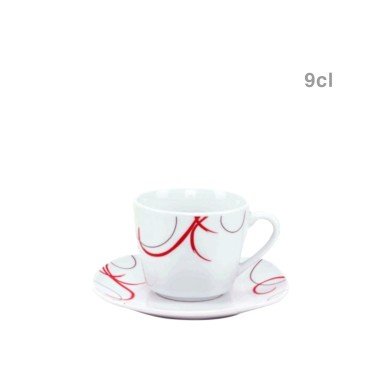 Chávena Café com Pires 9cl Pack 6