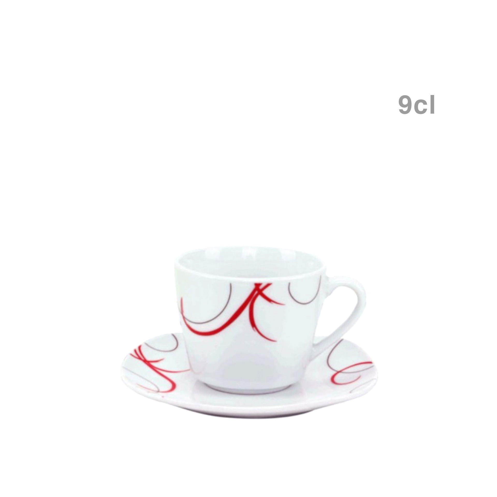 Chávena Café com Pires 9cl Pack 6