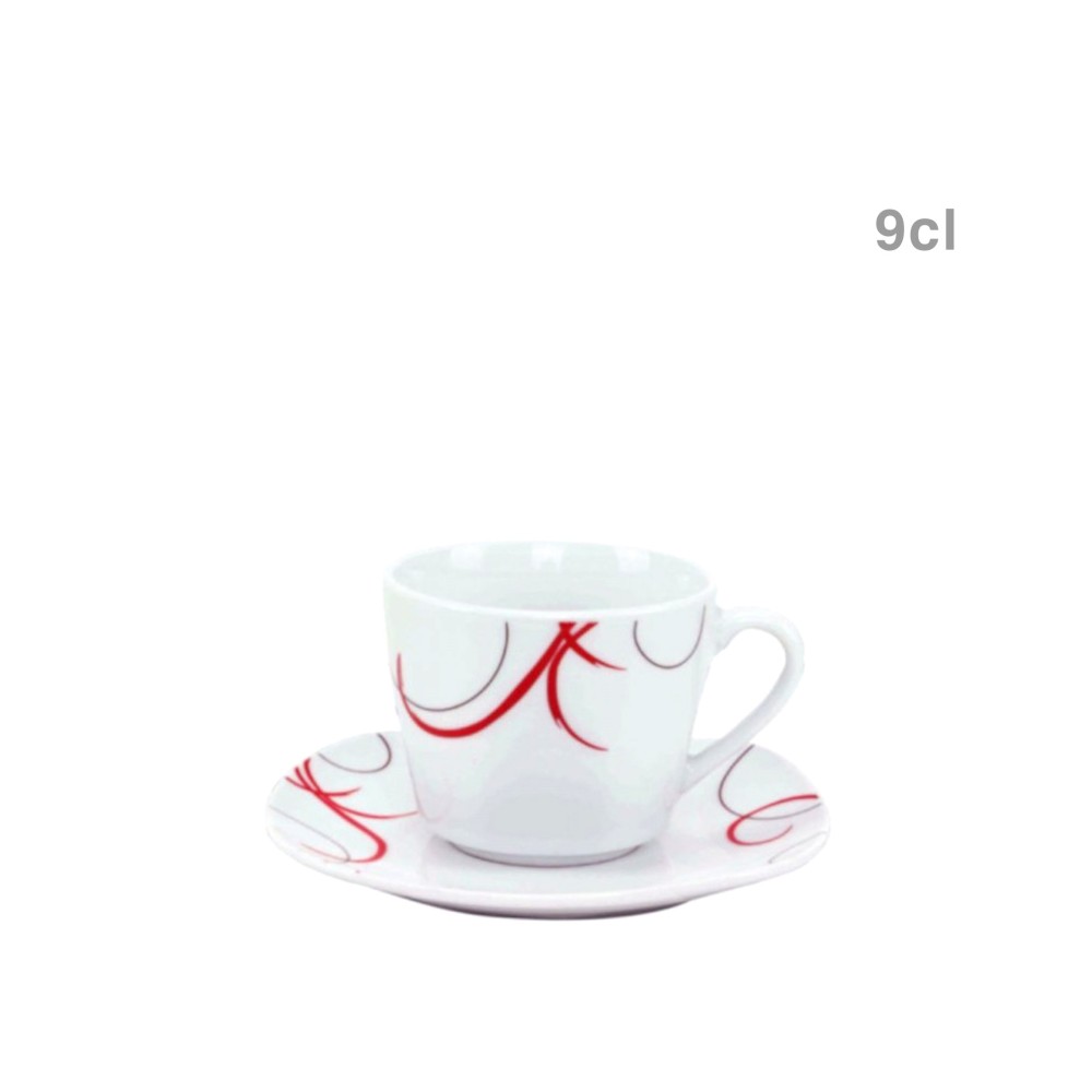 Chávena Café com Pires 9cl Pack 6