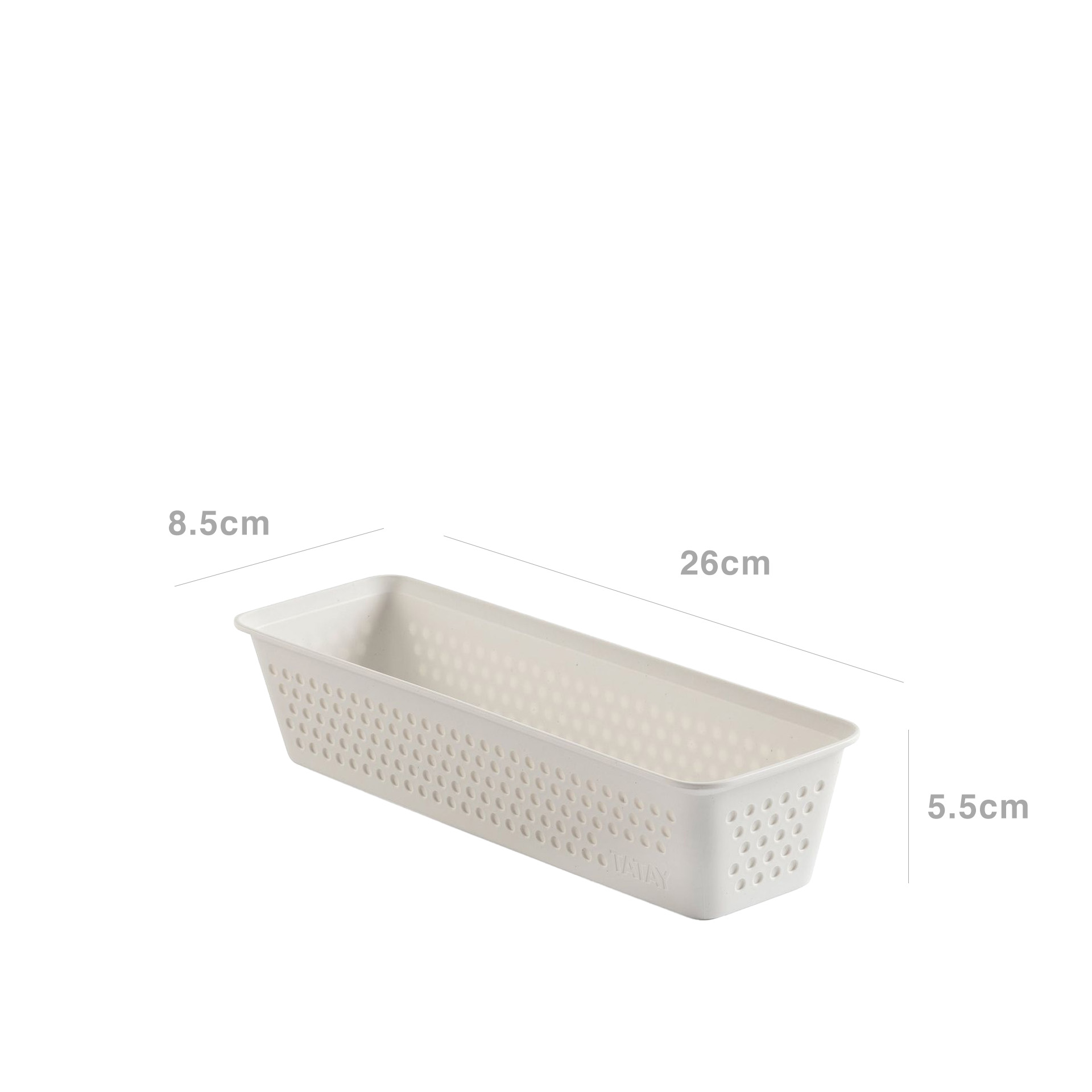 Organizador Bohol Slim Branco 8.5X26X5.5cm