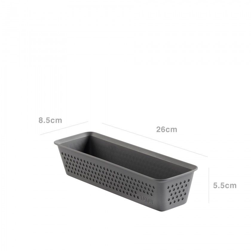 Organizador Bohol Slim Antracite 8.5X26X5.5cm Organizador Bohol Slim Antracite 8.5X26X5.5cm