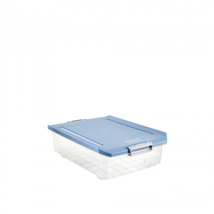 Caixa Arrumos Tampa Azul Mist 32L 40X56.5X17.5cm
