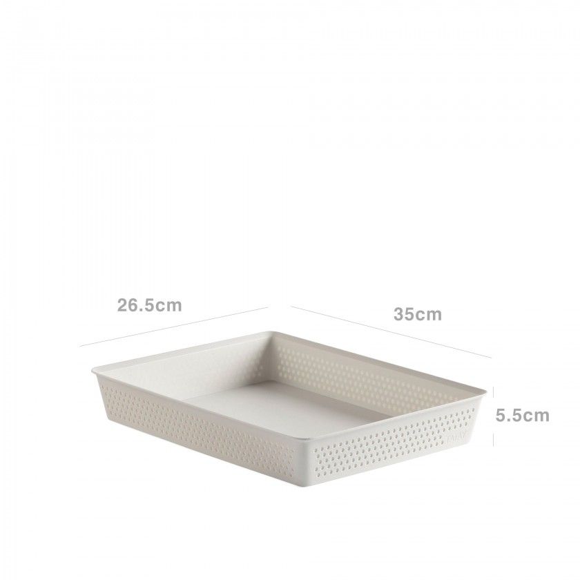 Organizador Bohol Branco A4 26.5X35X5.5cm Organizador Bohol Branco A4 26.5X35X5.5cm