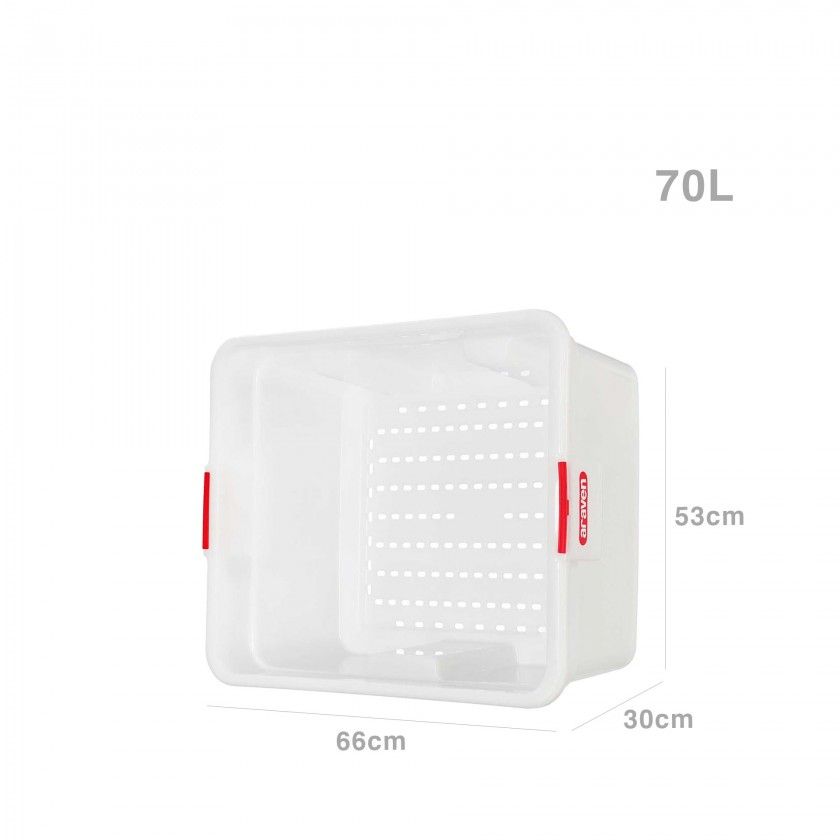 Caixa Contentor Hdpe Gn2/1 Perfurada 70l 66X53X30cm Caixa Contentor Hdpe Gn2/1 Perfurada 70l 66X53X30cm