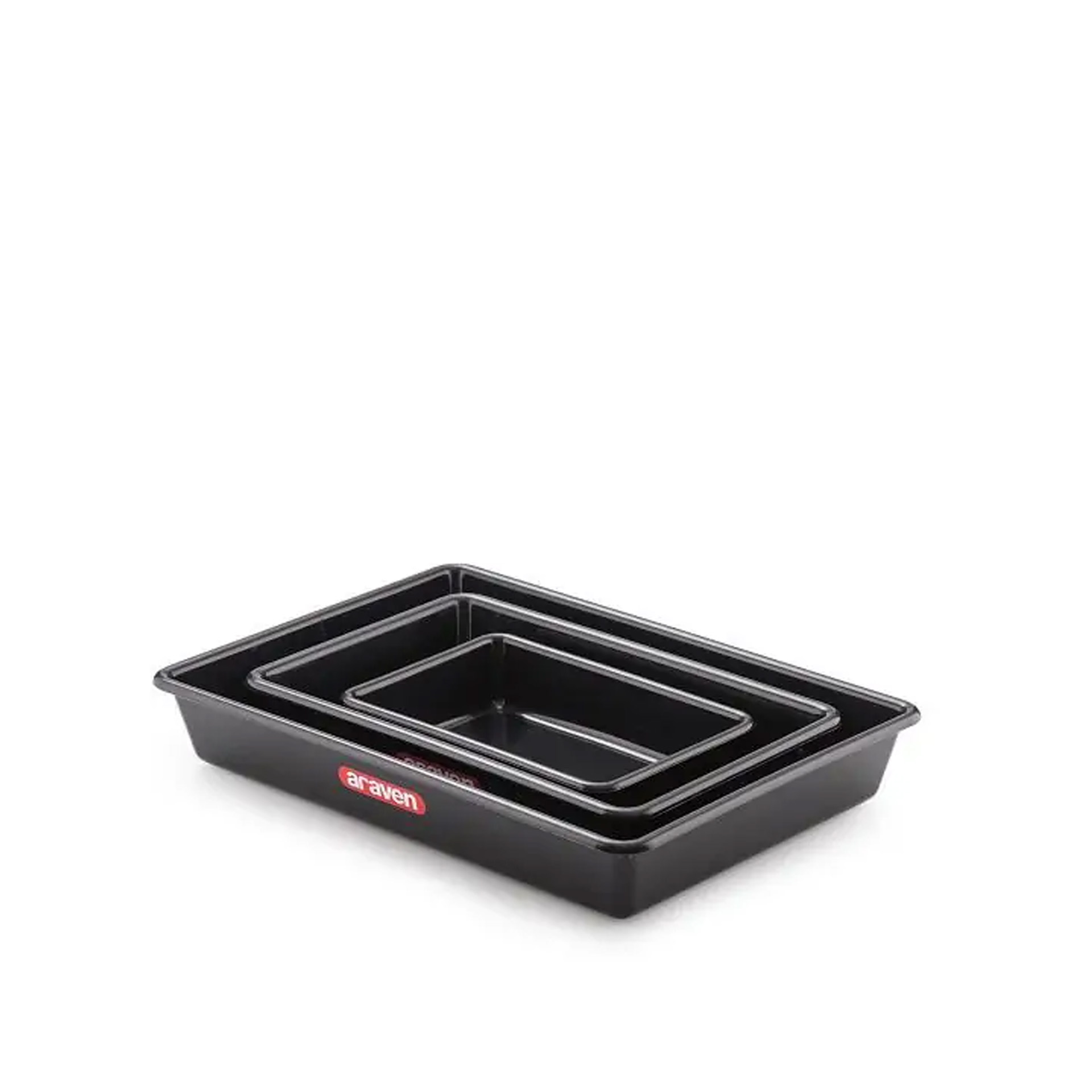 Tabuleiro Preto 2000ml 30X20.5X6cm