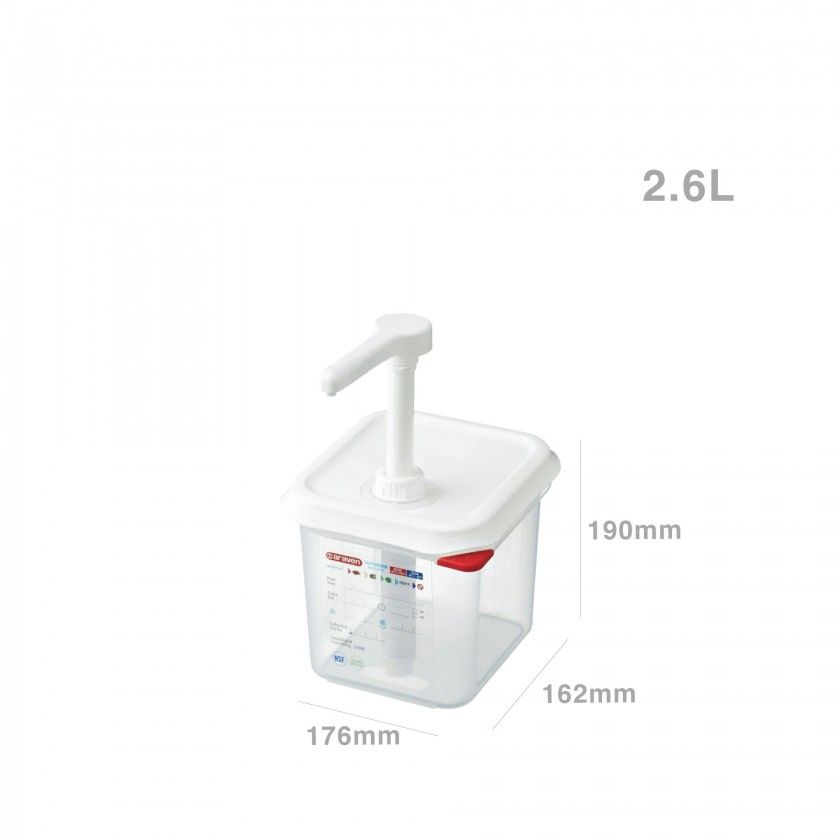 Dispensador Molhos 2600ml 17.6X16.2X19cm